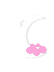 Halbmond-Kinderzimmerwandleuchte – Invertiert – Dreamlight Kollektion
