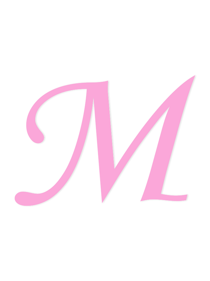 Wooden Letter M – Nursery Wall Letter