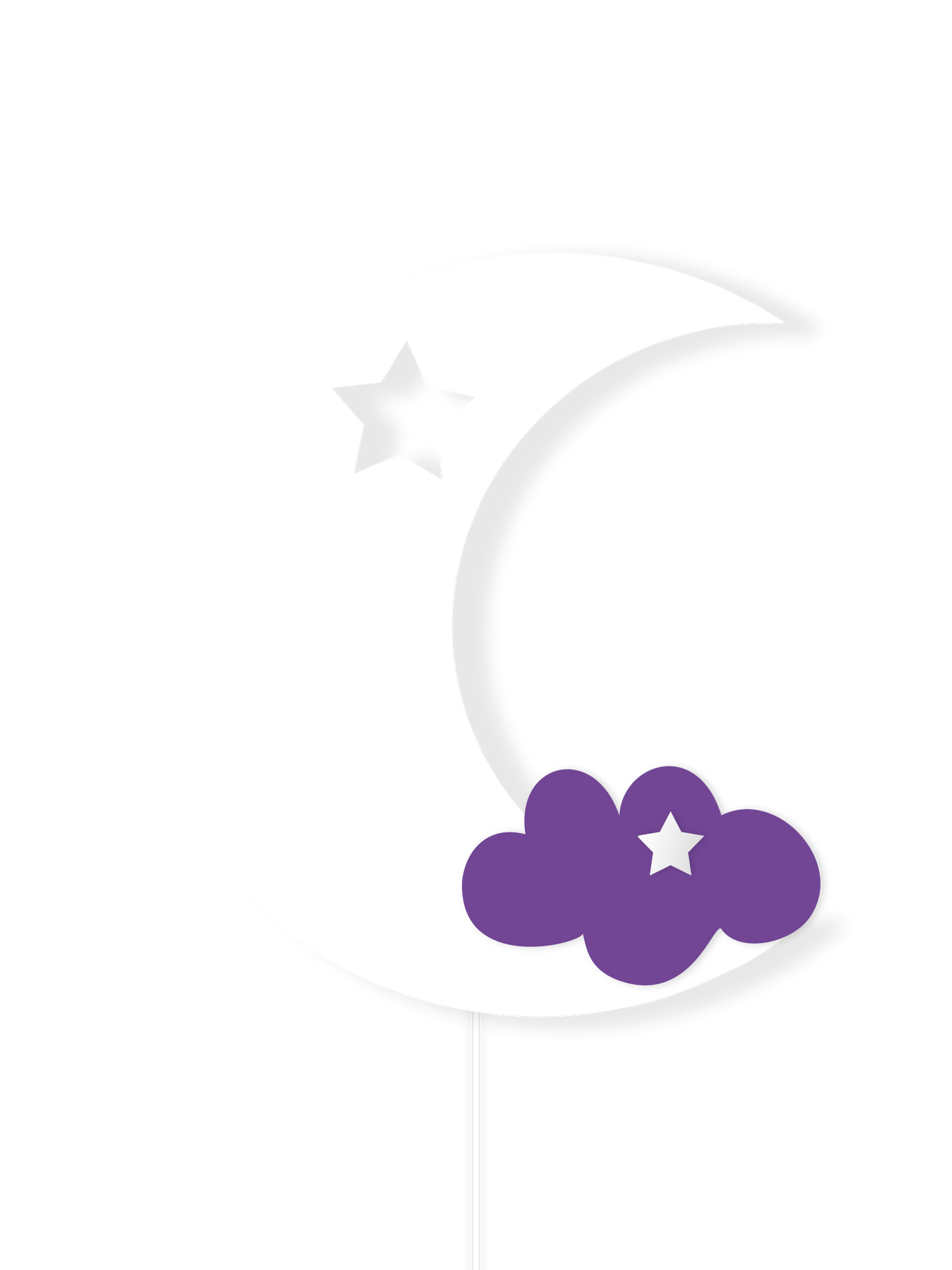 Crescent Moon Nursery Wall Lamp – Inverted – Dreamlight Collection