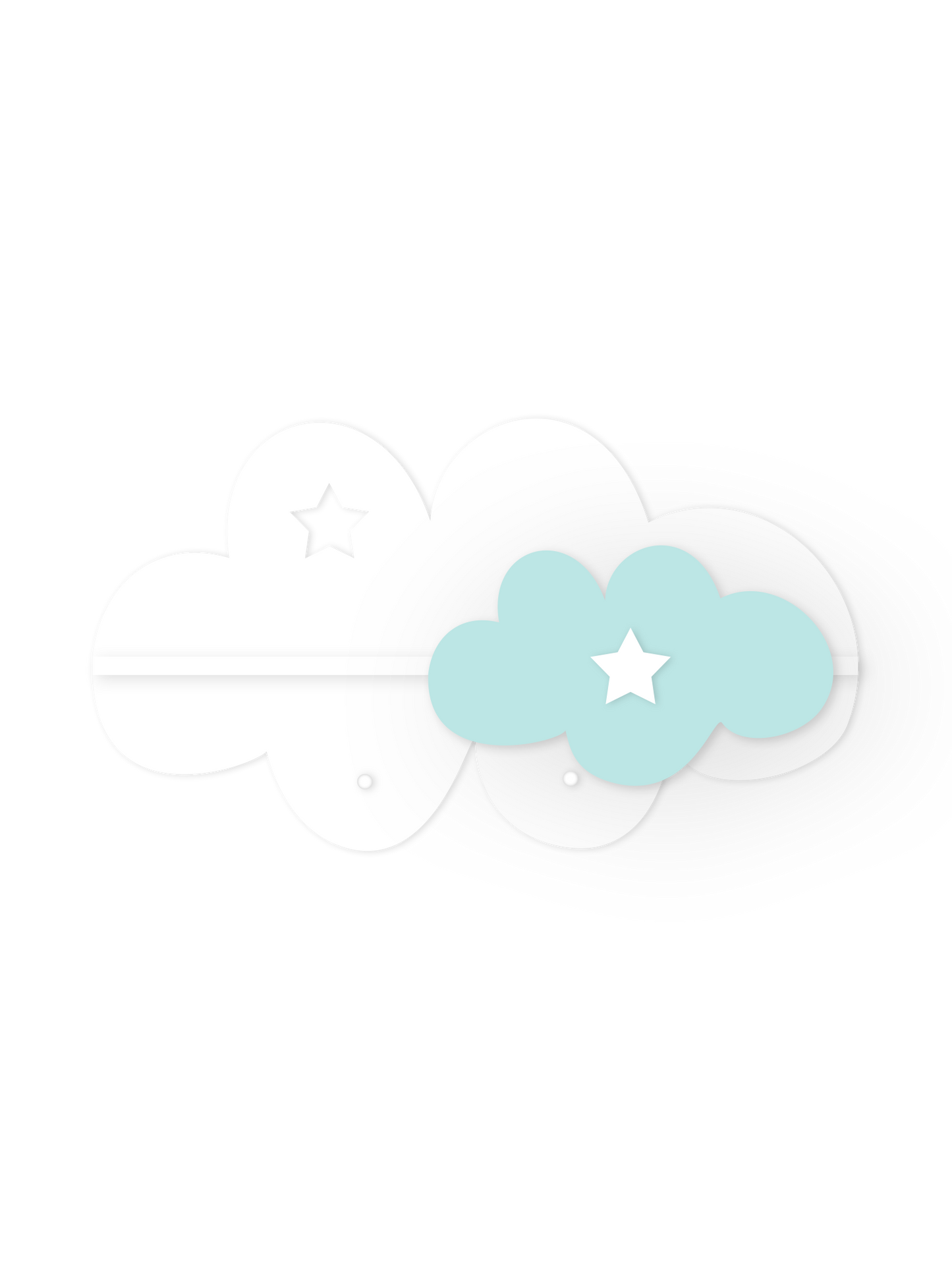 Soft Cloud Wall Shelf – Nursery Decor