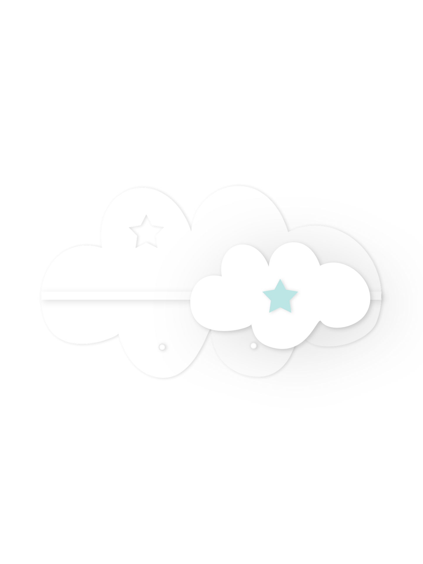 Mini-Wolkenwandregal – Kinderzimmerdeko