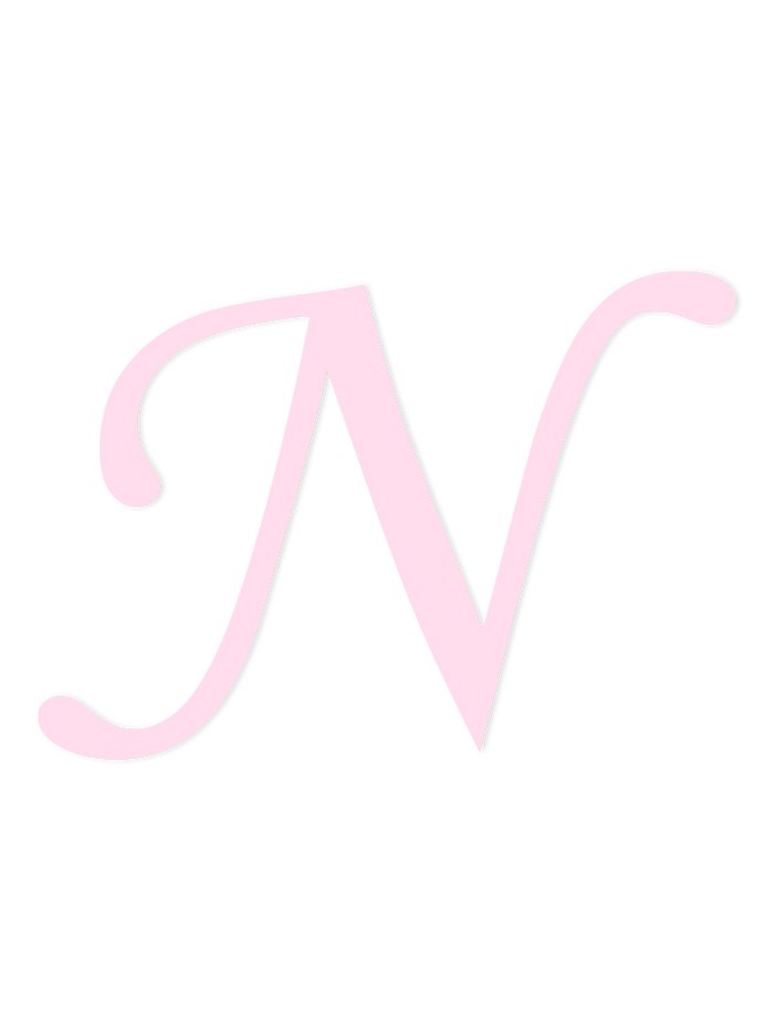Wooden Letter N – Nursery Wall Letter