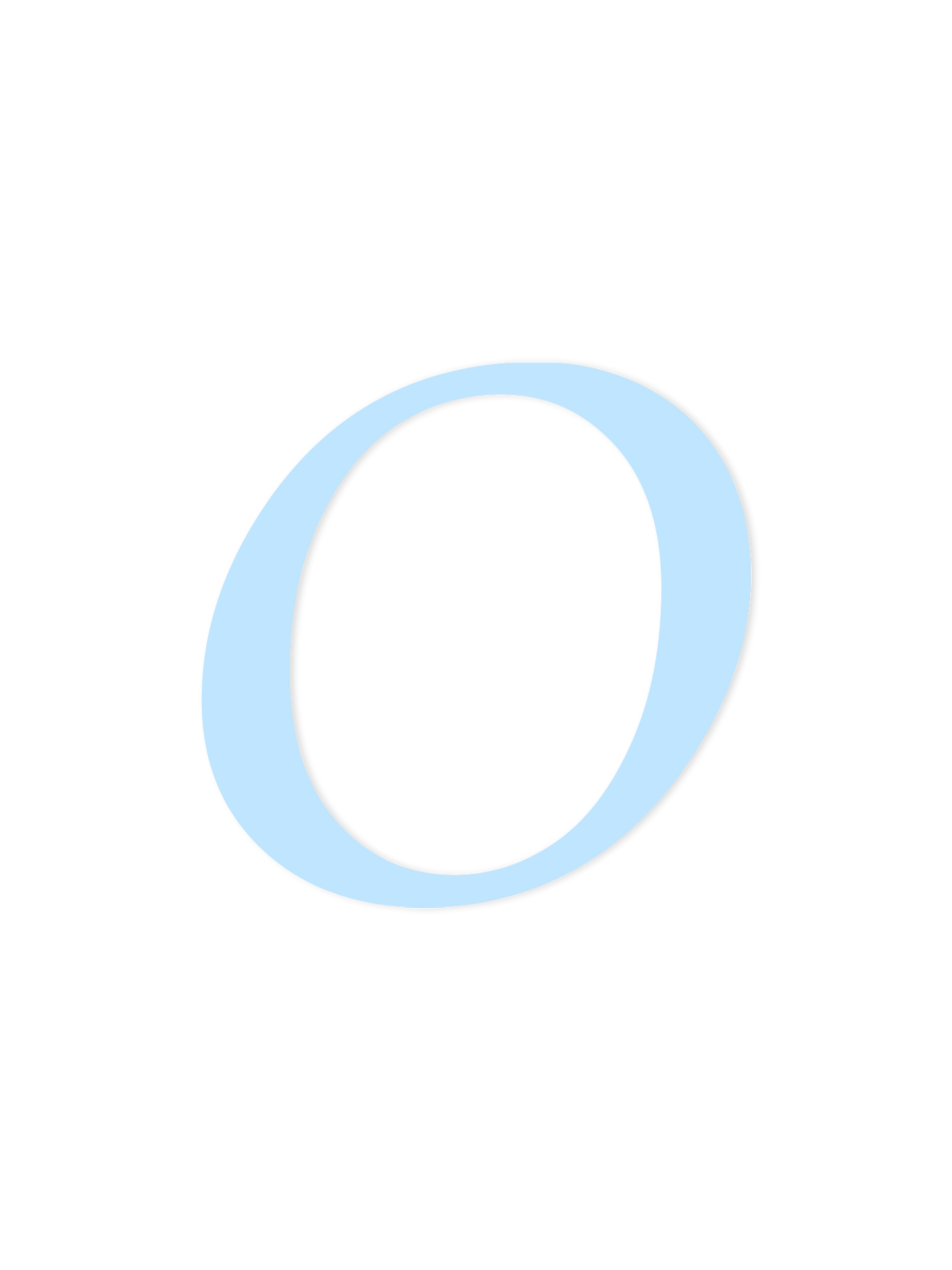 Wooden Letter O – Nursery Wall Letter
