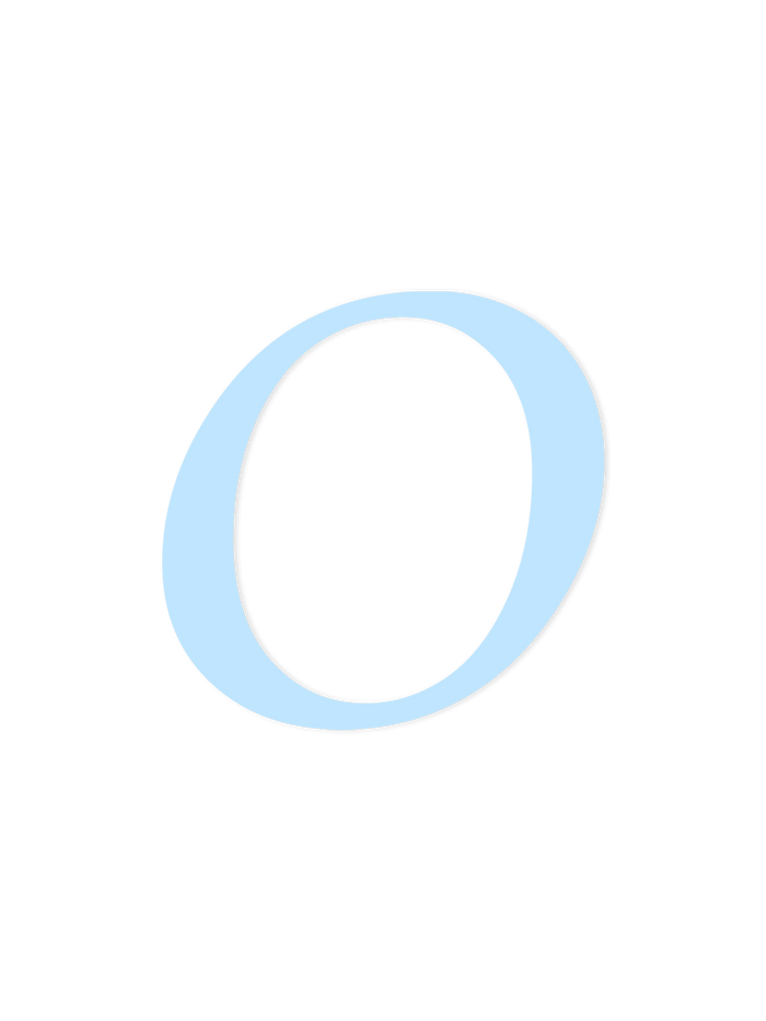 Wooden Letter O – Nursery Wall Letter