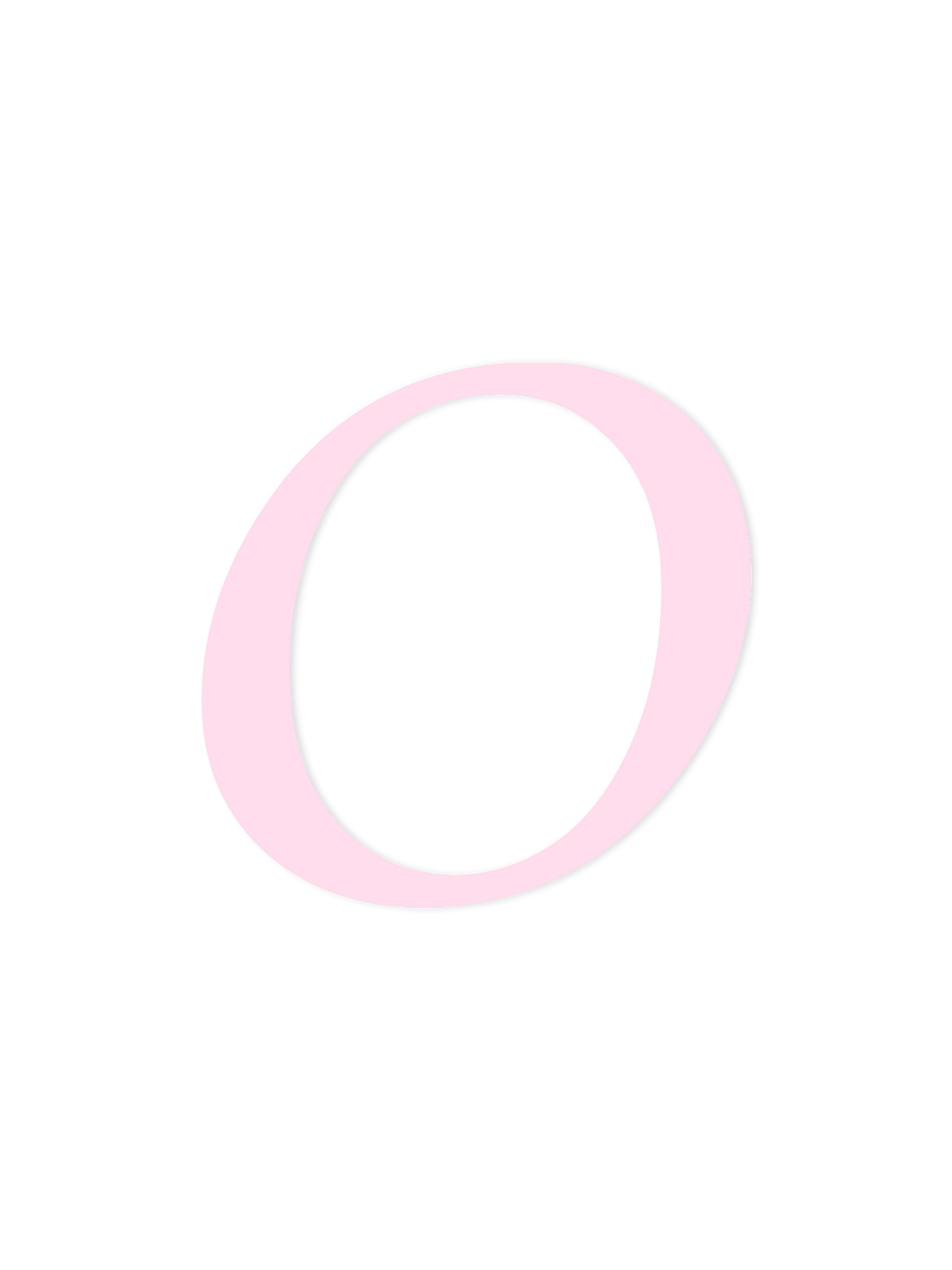 Wooden Letter O – Nursery Wall Letter