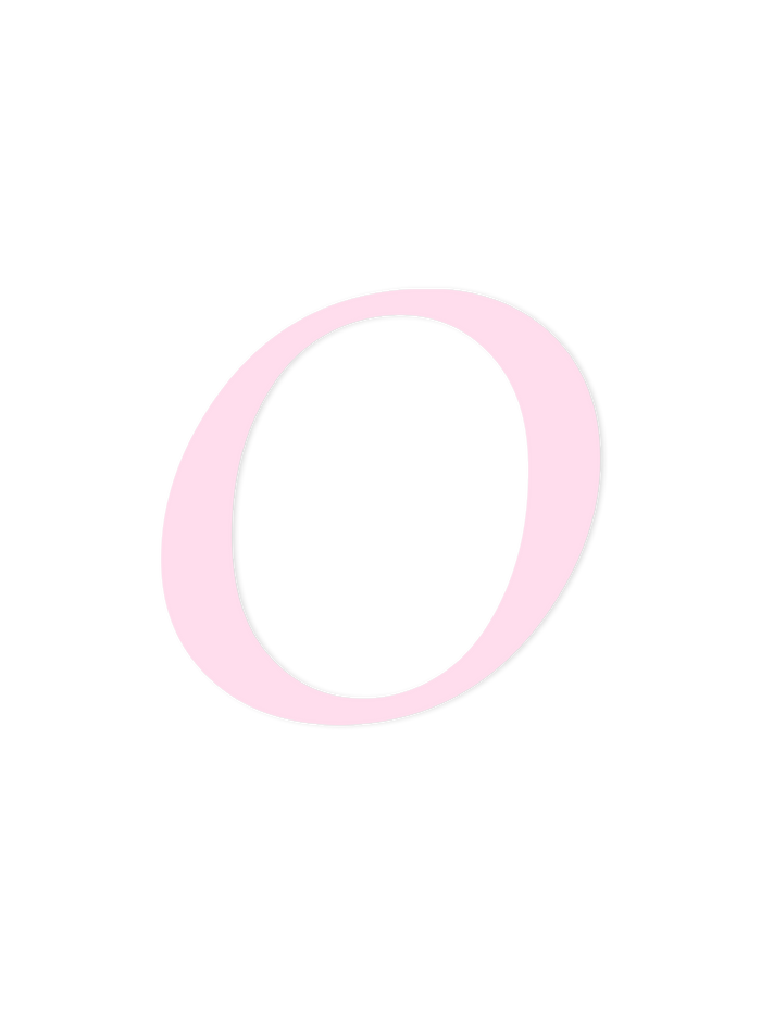 Wooden Letter O – Nursery Wall Letter