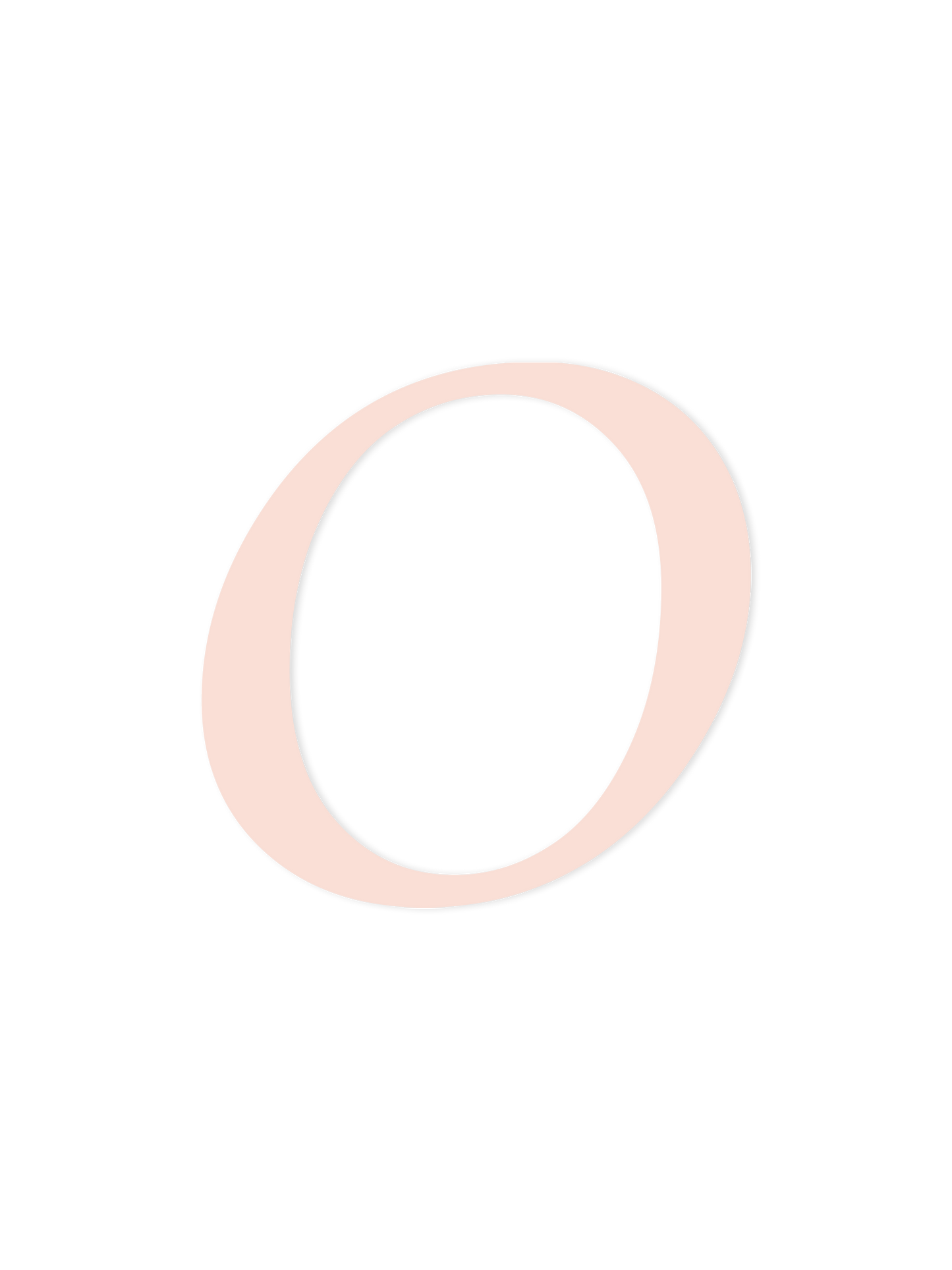 Wooden Letter O – Nursery Wall Letter