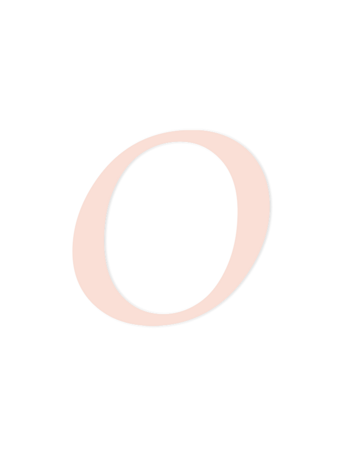 Wooden Letter O – Nursery Wall Letter