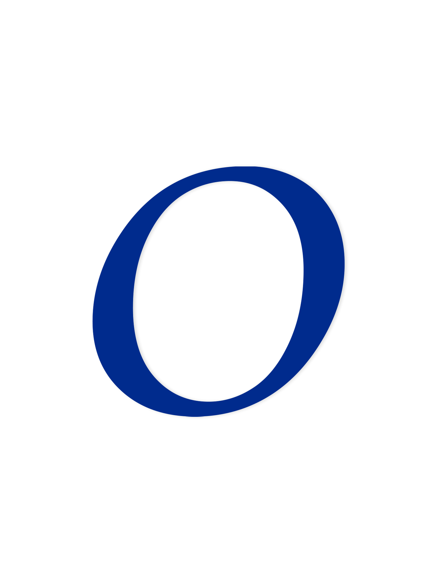 Wooden Letter O – Nursery Wall Letter