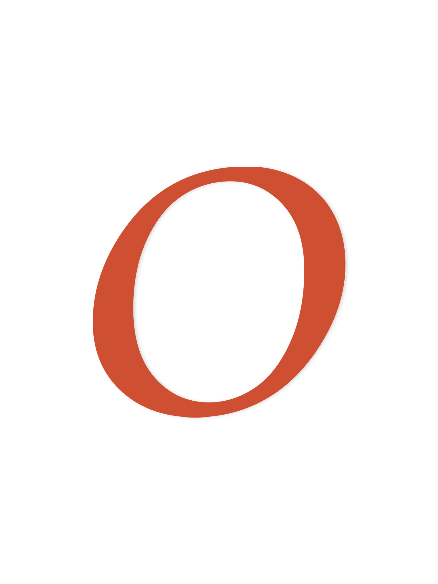 Wooden Letter O – Nursery Wall Letter