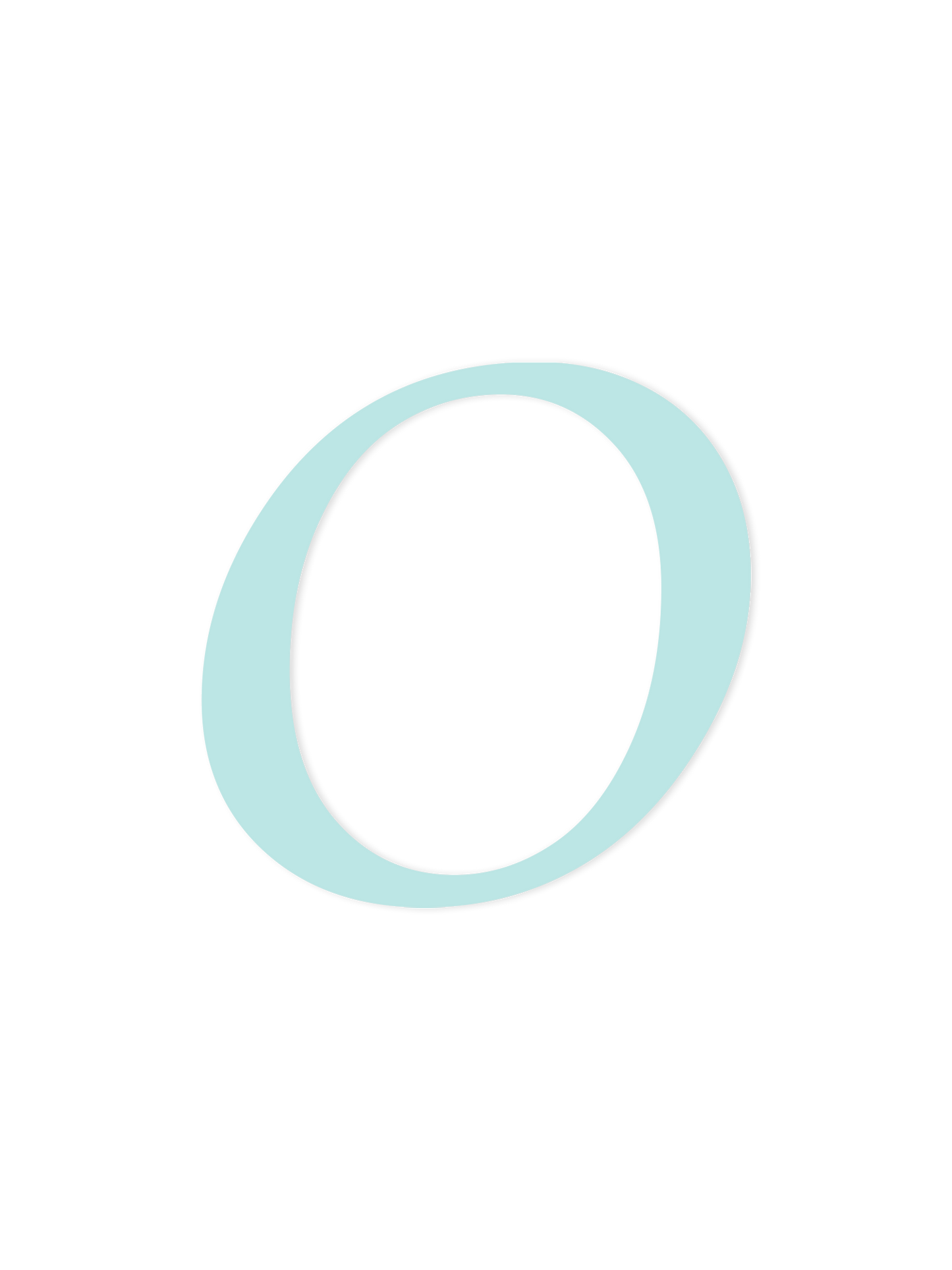 Wooden Letter O – Nursery Wall Letter