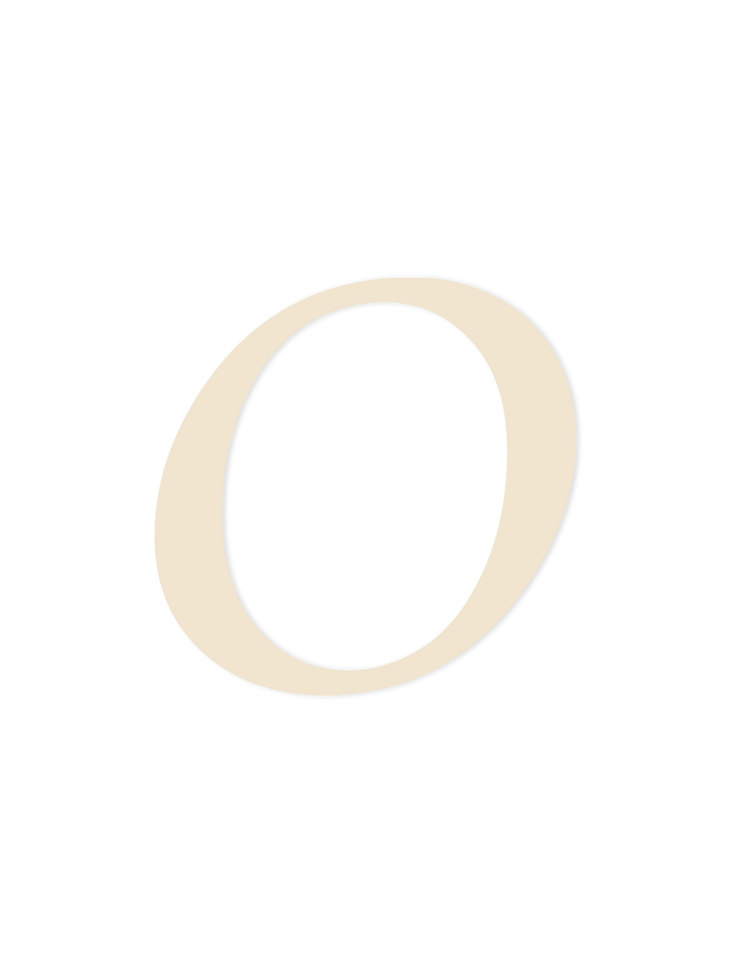 Wooden Letter O – Nursery Wall Letter