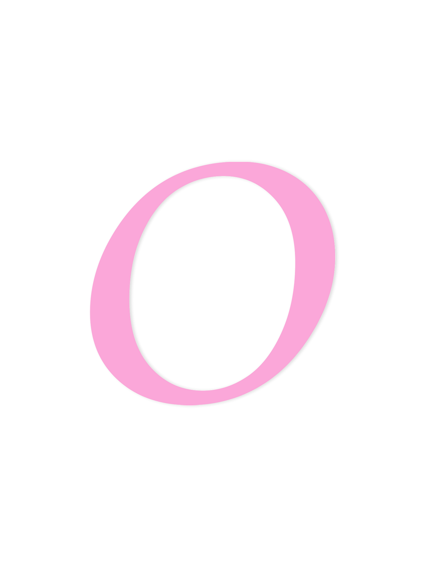 Wooden Letter O – Nursery Wall Letter