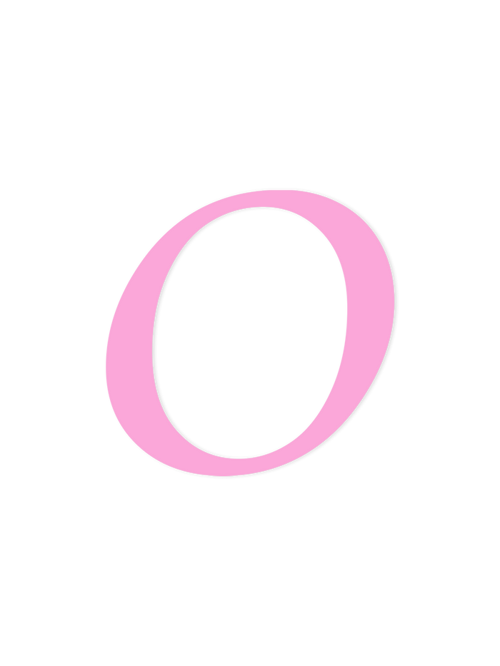 Wooden Letter O – Nursery Wall Letter