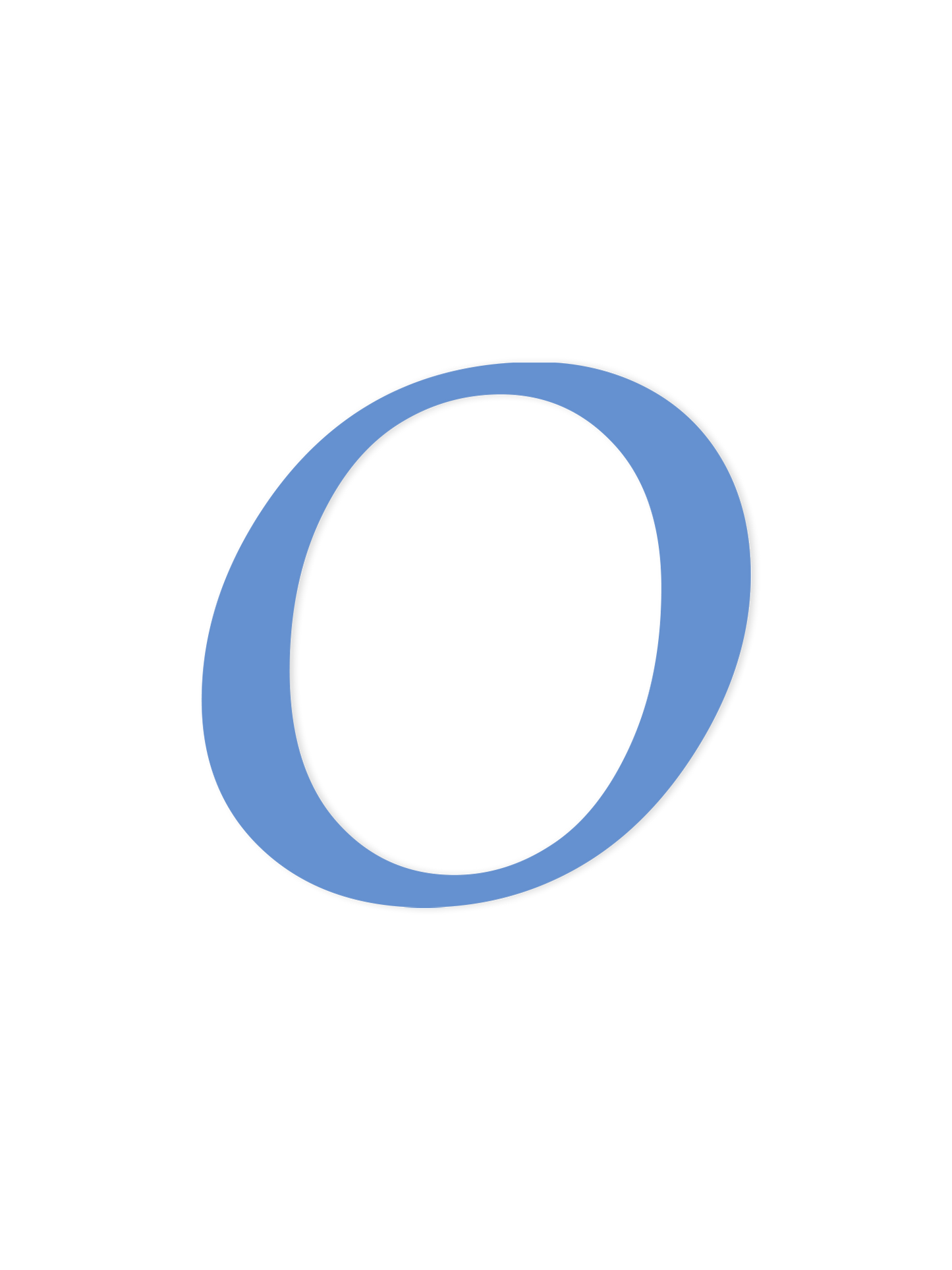 Wooden Letter O – Nursery Wall Letter