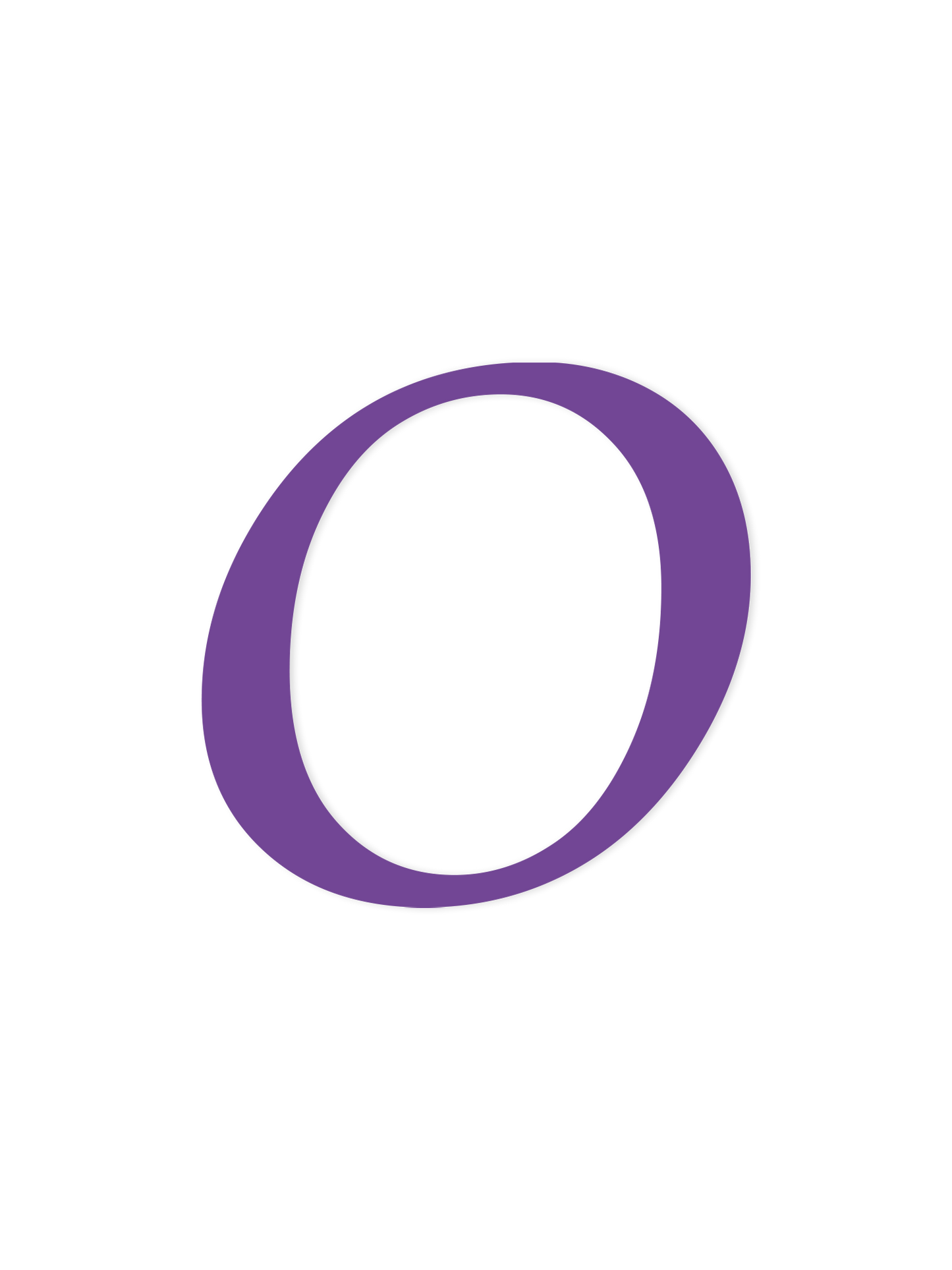 Wooden Letter O – Nursery Wall Letter
