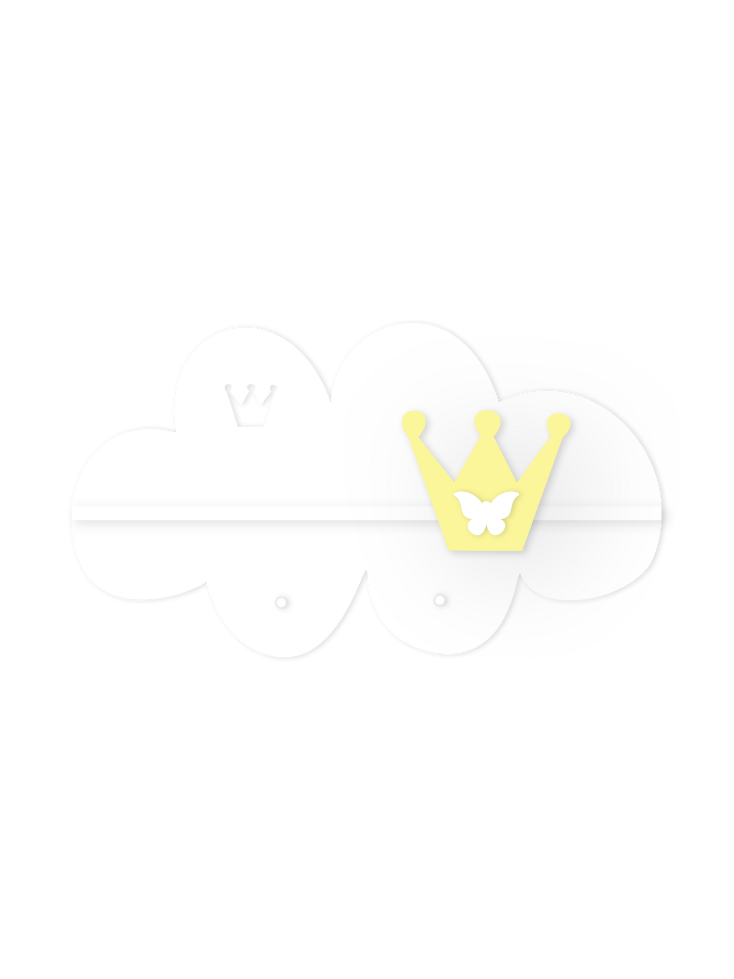 Soft Cloud Wall Shelf – Nursery Decor