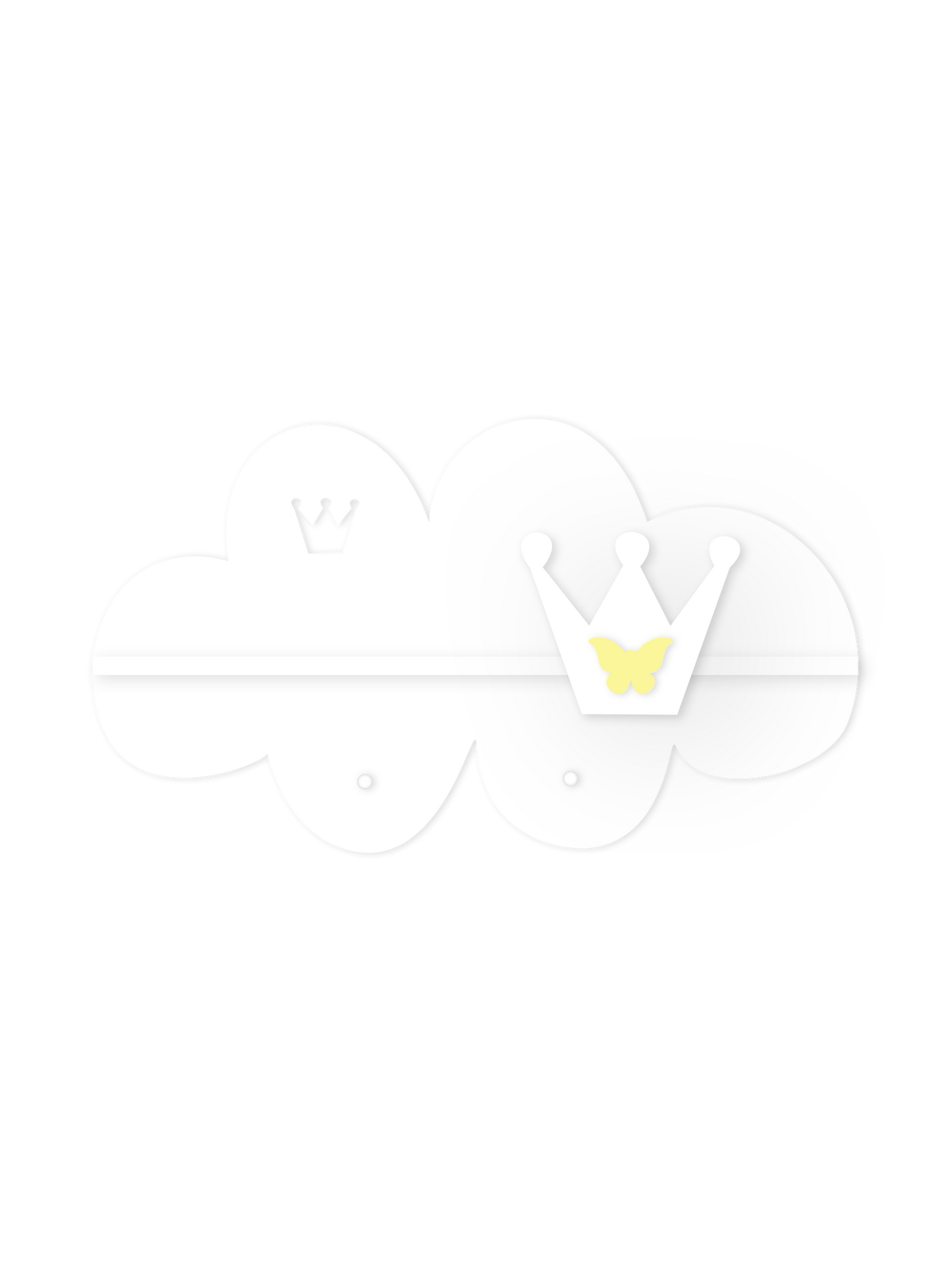 Mini-Wolkenwandregal – Kinderzimmerdeko