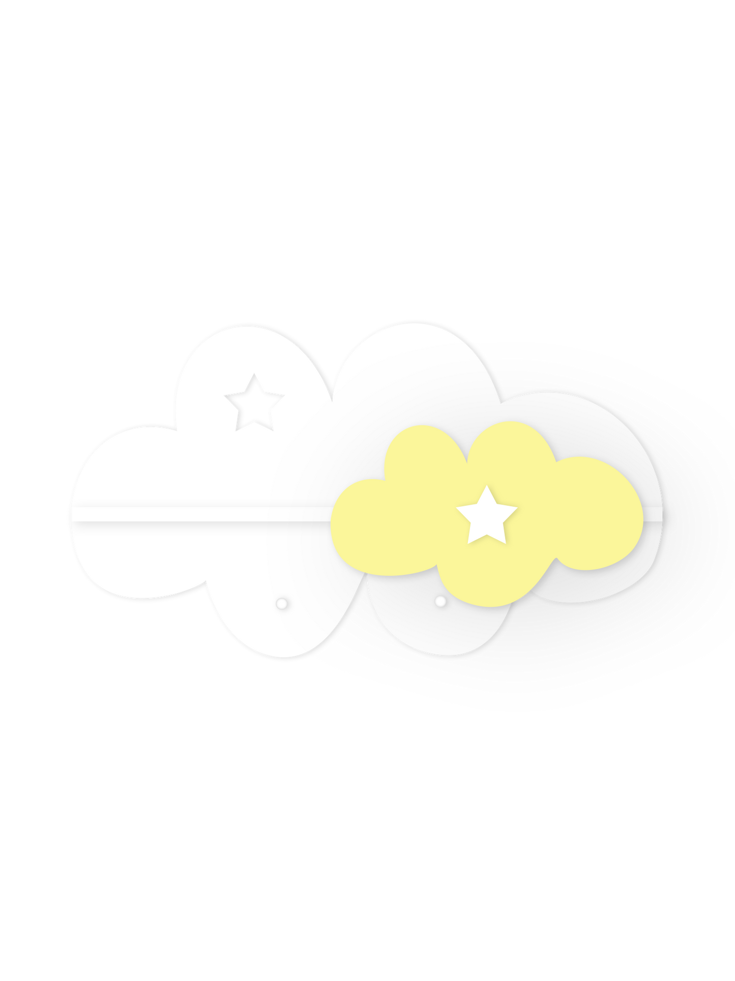 Soft Cloud Wall Shelf – Nursery Decor