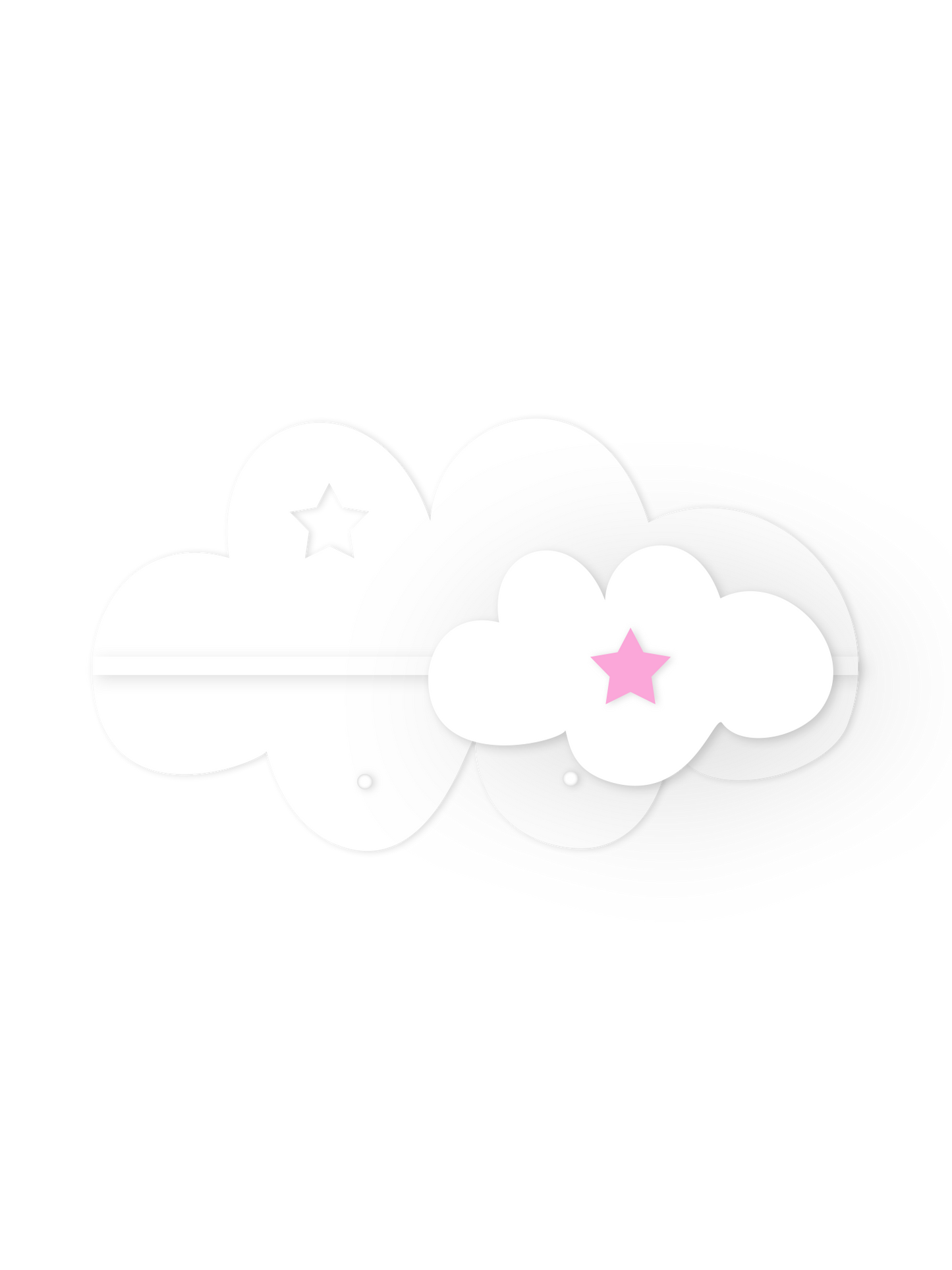 Mini-Wolkenwandregal – Kinderzimmerdeko