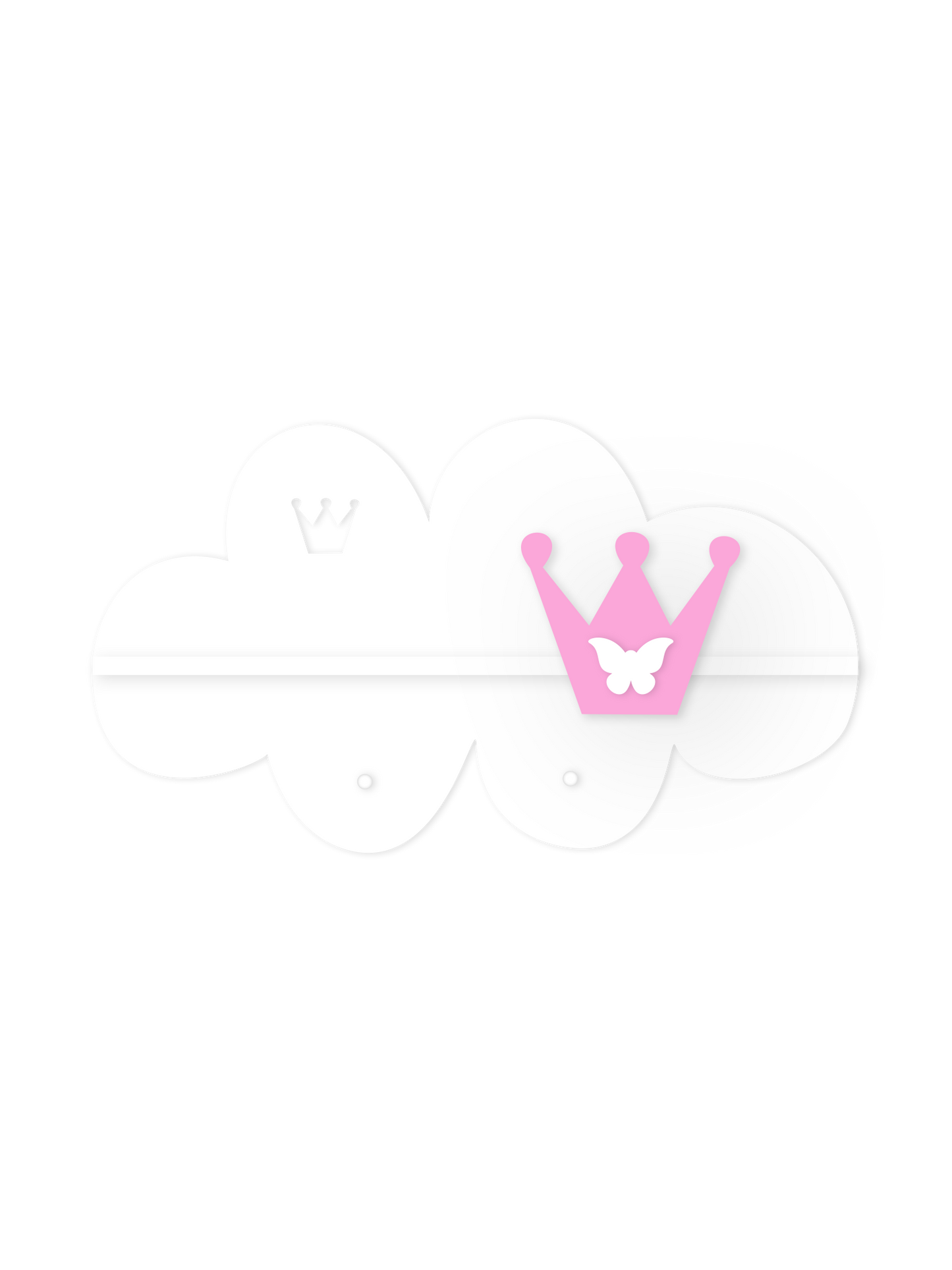 Soft Cloud Wall Shelf – Nursery Decor