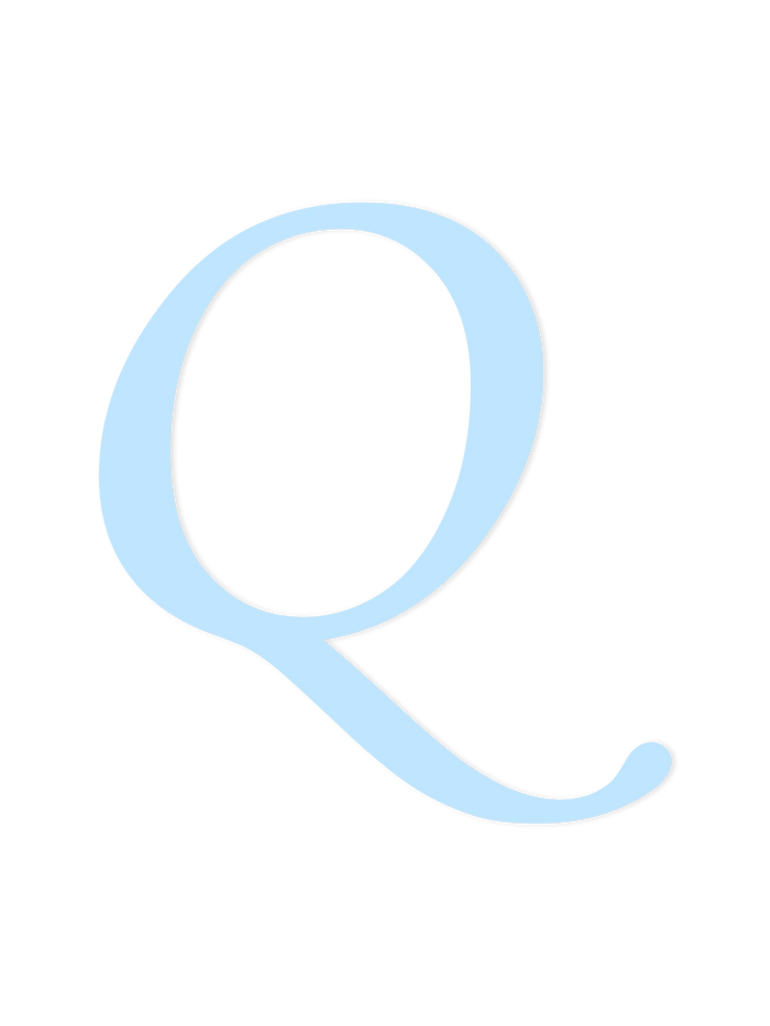 Wooden Letter Q – Nursery Wall Letter
