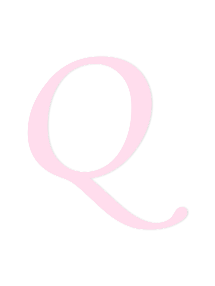 Wooden Letter Q – Nursery Wall Letter