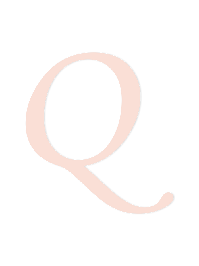 Wooden Letter Q – Nursery Wall Letter