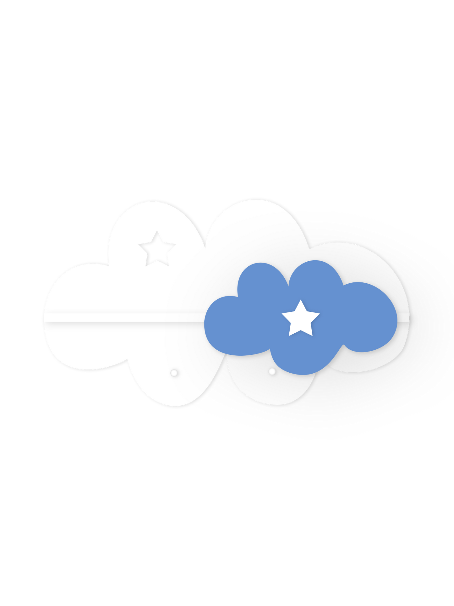 Soft Cloud Wall Shelf – Nursery Decor