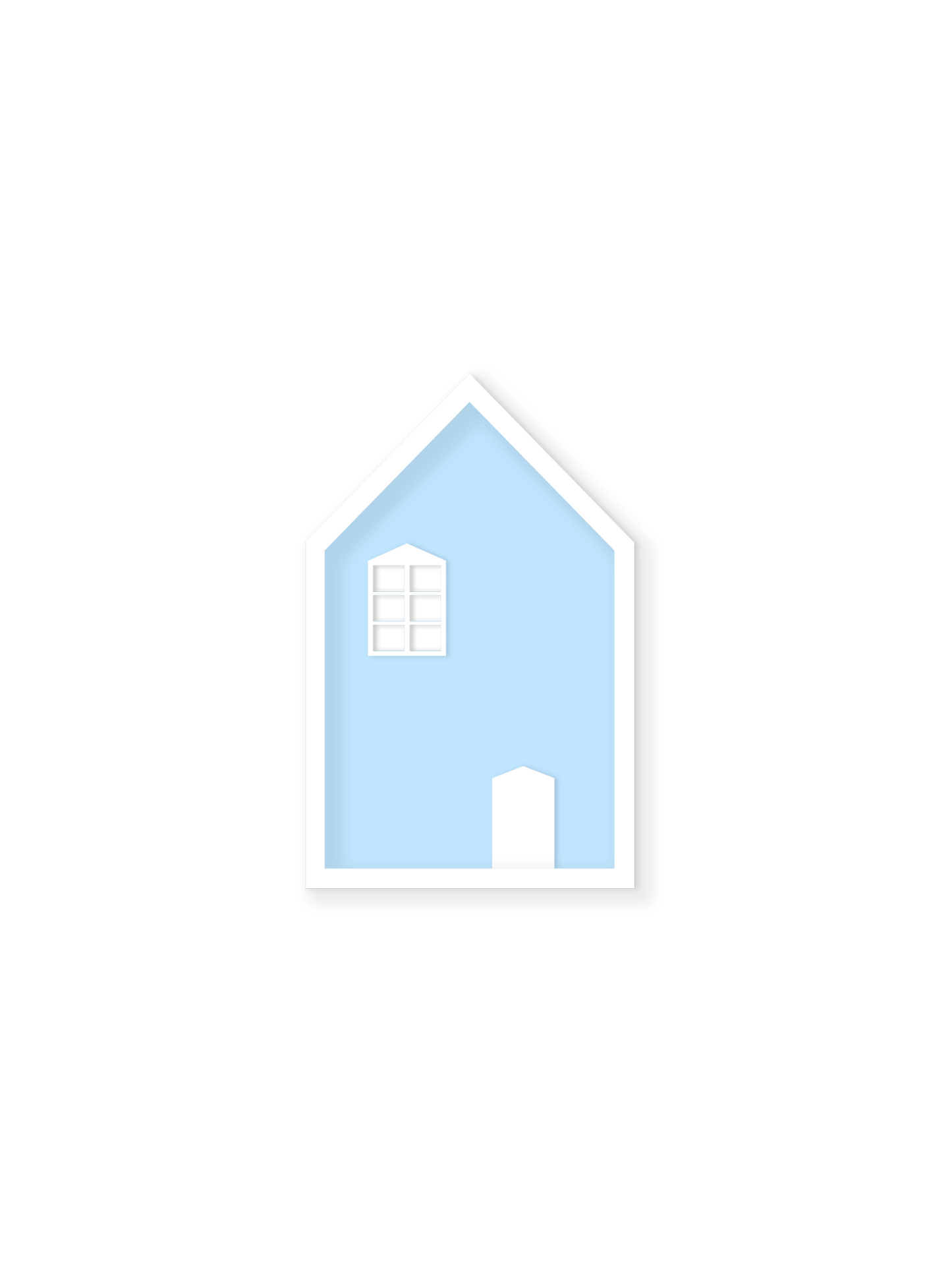 Haus-Wandregal – Kinderzimmerdeko