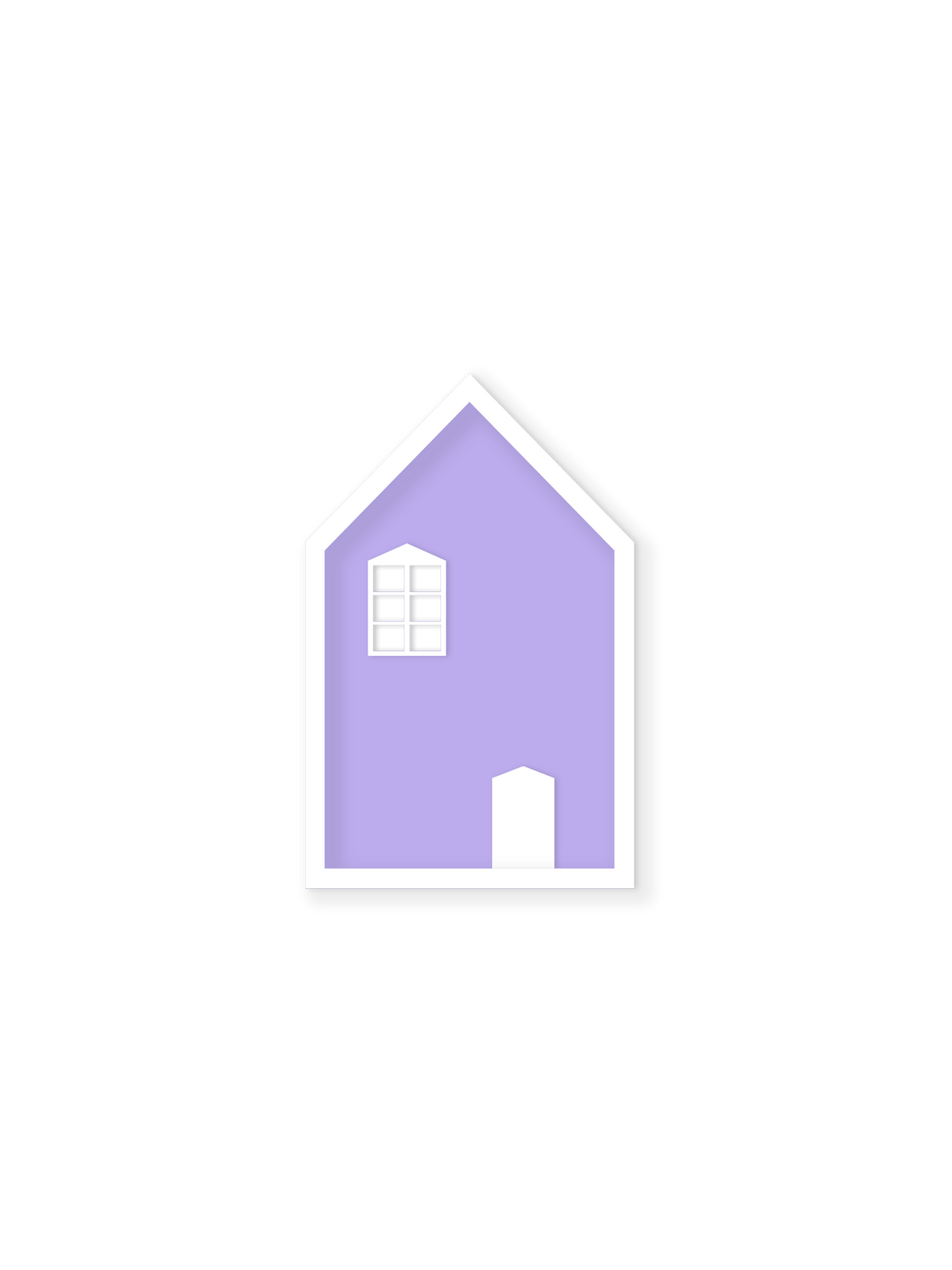 Haus-Wandregal – Kinderzimmerdeko