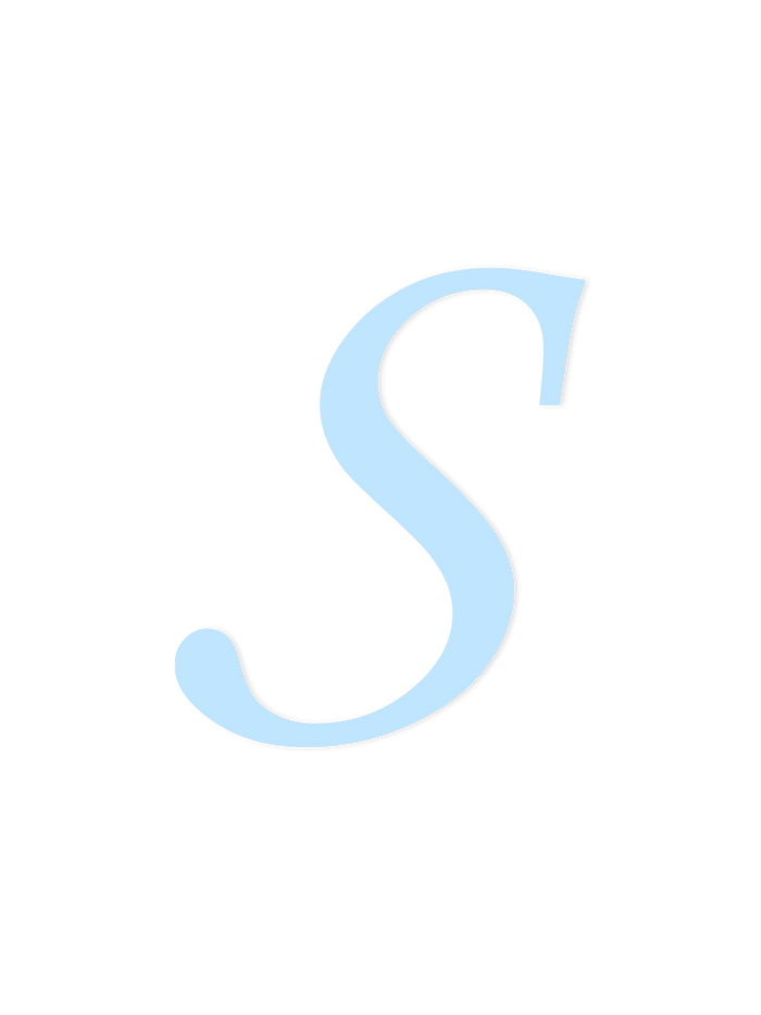 Wooden Letter S – Nursery Wall Letter