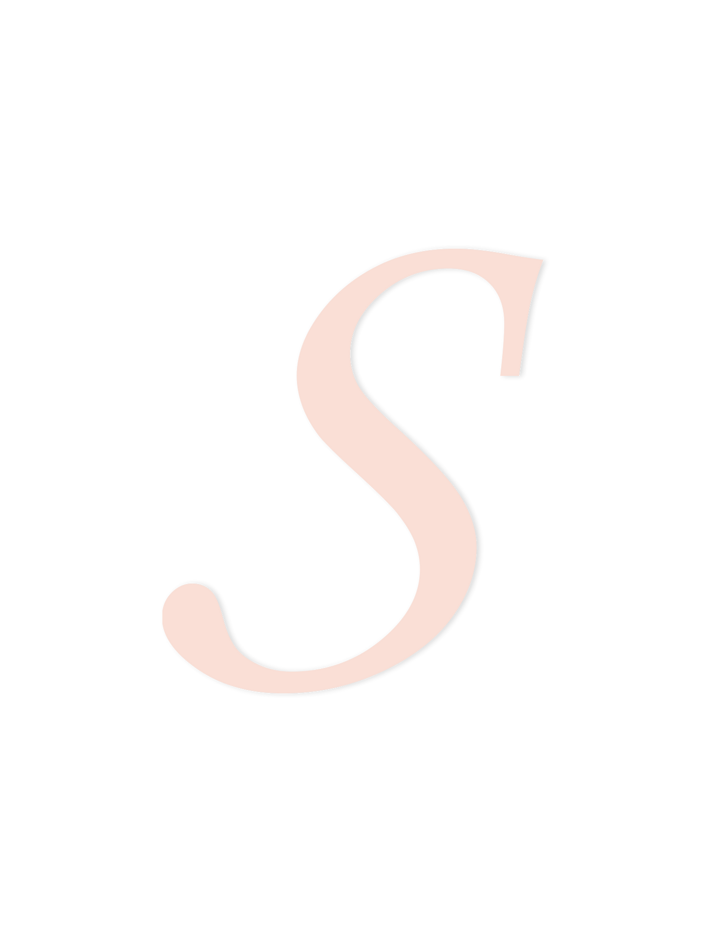 Wooden Letter S – Nursery Wall Letter
