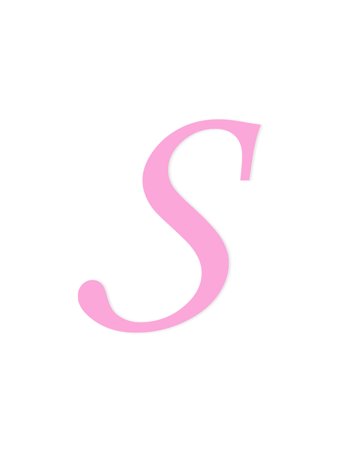 Wooden Letter S – Nursery Wall Letter