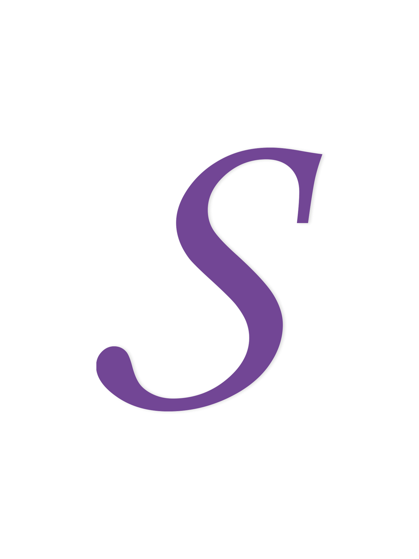 Wooden Letter S – Nursery Wall Letter