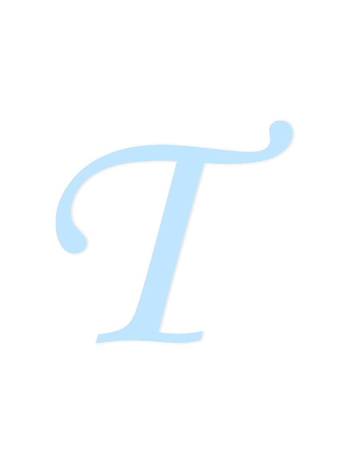 Wooden Letter T – Nursery Wall Letter