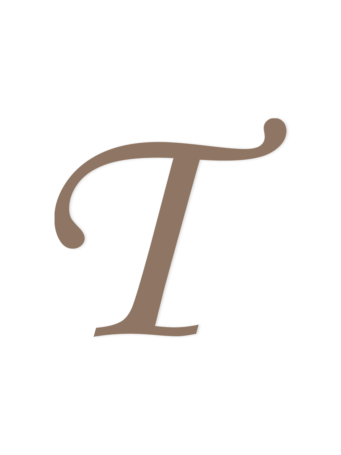 Wooden Letter T – Nursery Wall Letter