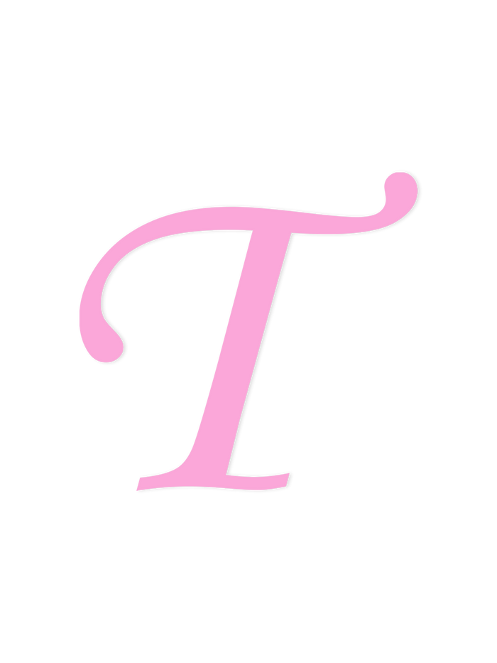 Wooden Letter T – Nursery Wall Letter
