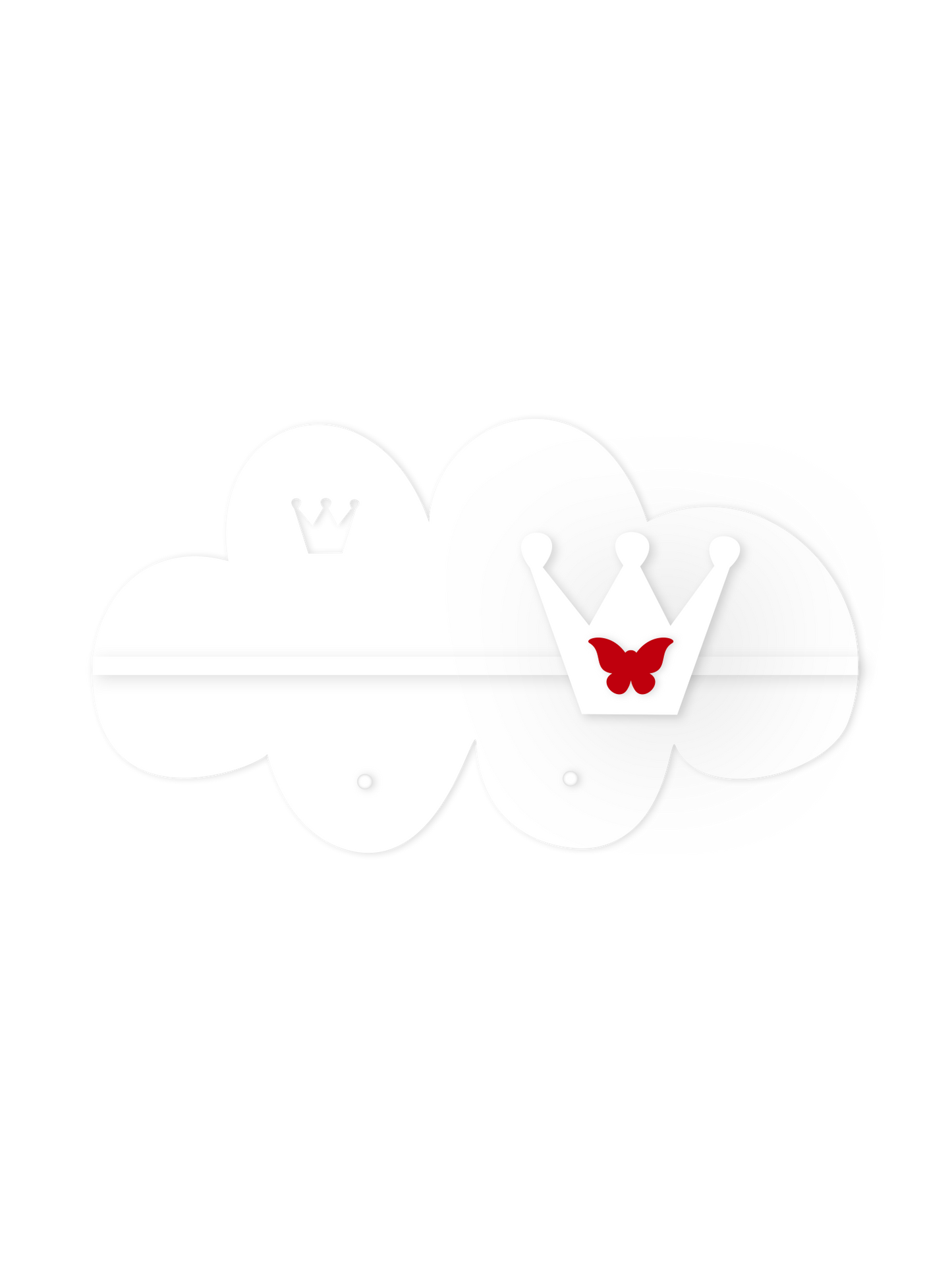 Mini-Wolkenwandregal – Kinderzimmerdeko