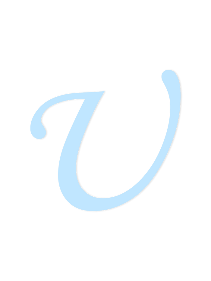 Wooden Letter U – Nursery Wall Letter