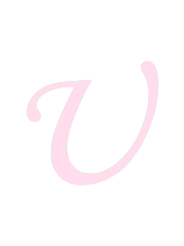 Wooden Letter U – Nursery Wall Letter