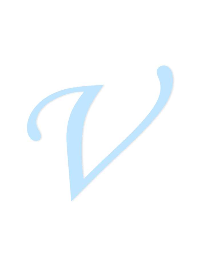 Wooden Letter V – Nursery Wall Letter