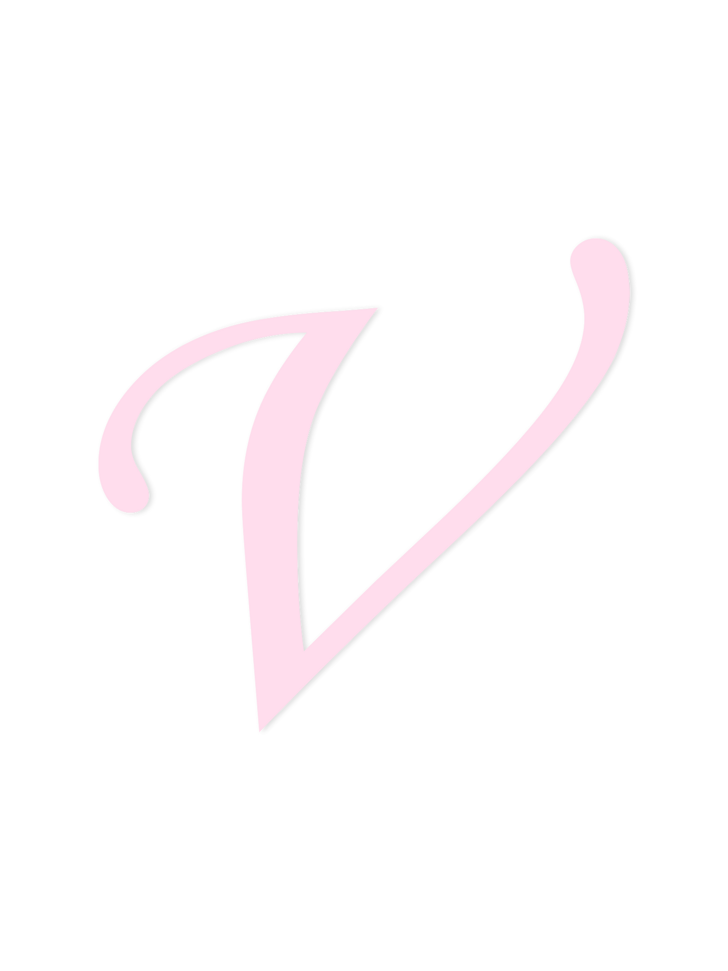 Wooden Letter V – Nursery Wall Letter