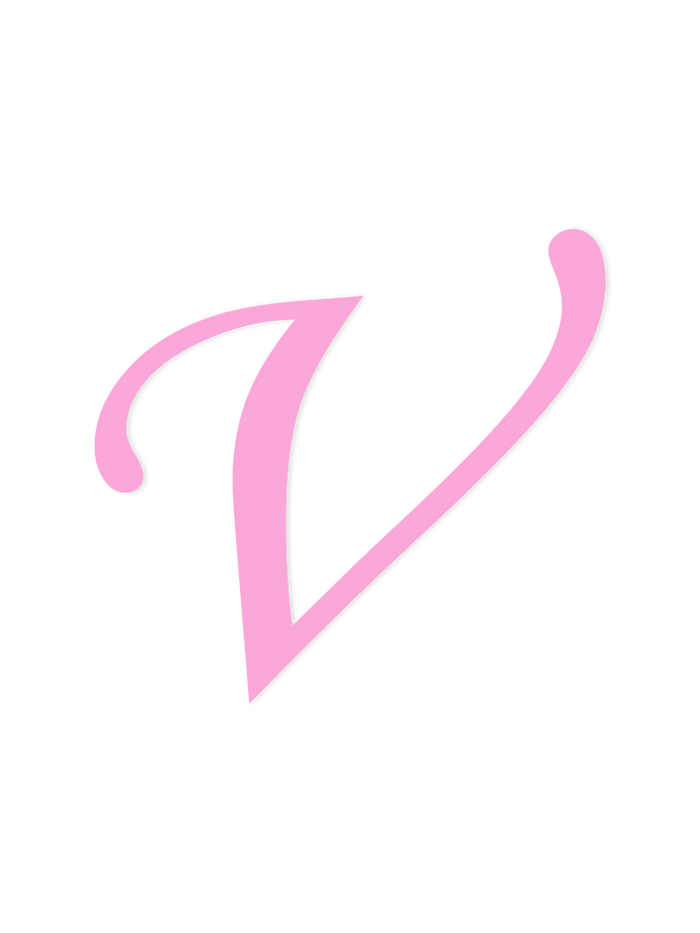 Wooden Letter V – Nursery Wall Letter