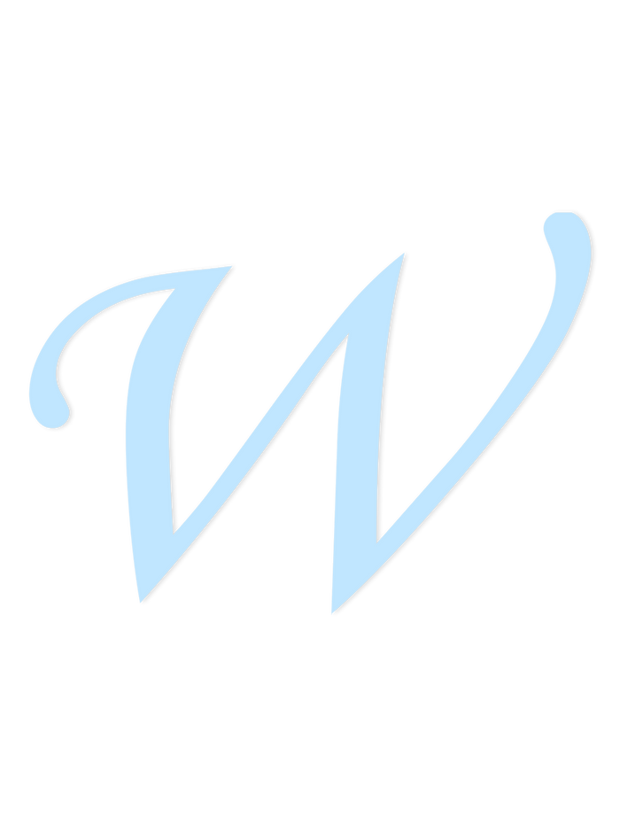 Wooden Letter W – Nursery Wall Letter