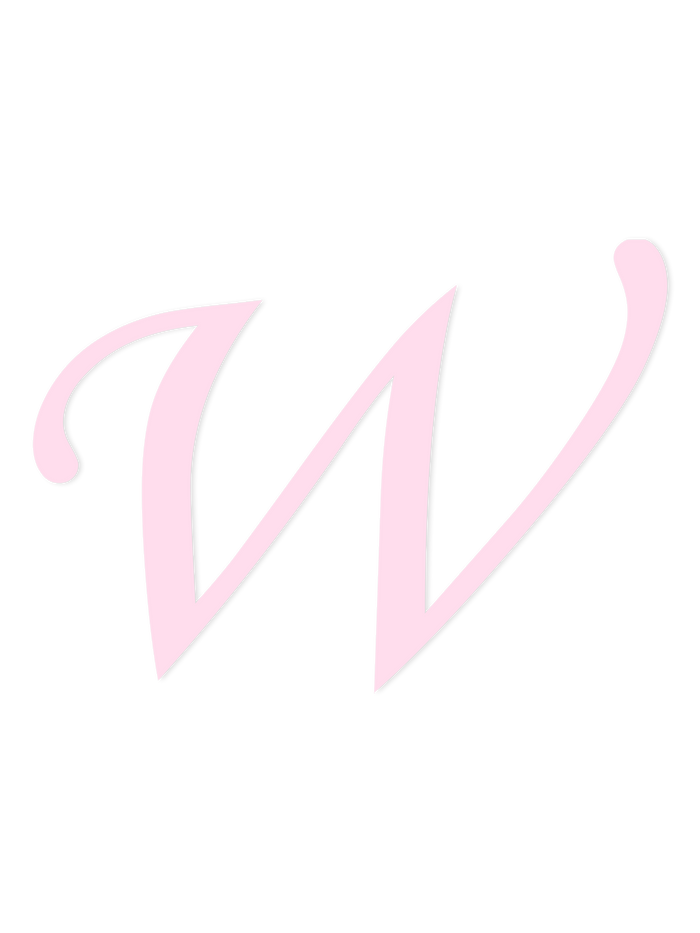 Wooden Letter W – Nursery Wall Letter