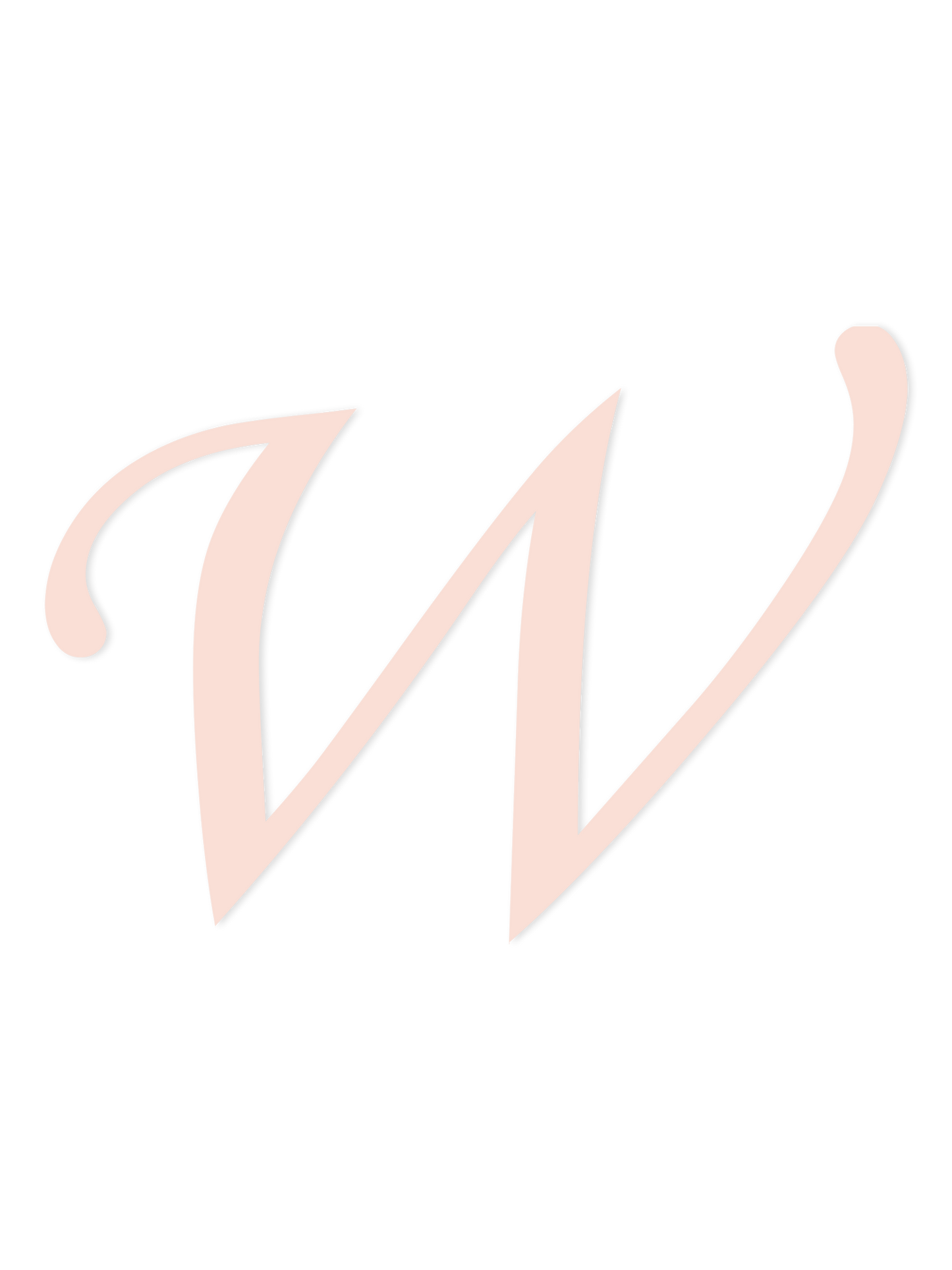 Wooden Letter W – Nursery Wall Letter