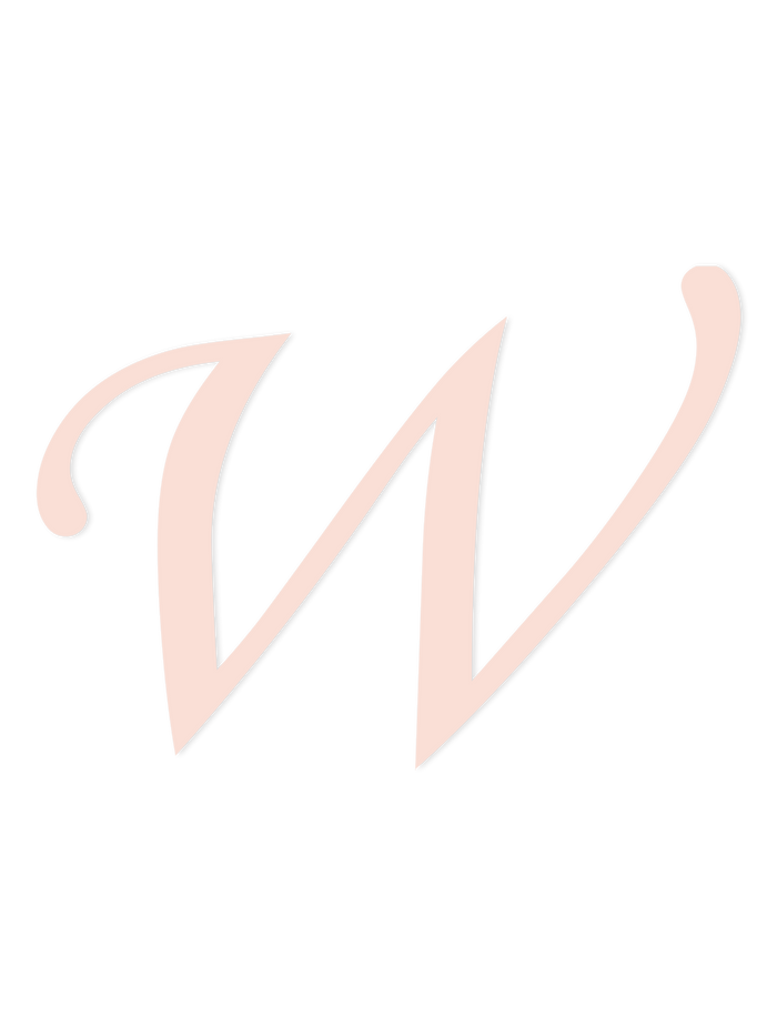 Wooden Letter W – Nursery Wall Letter