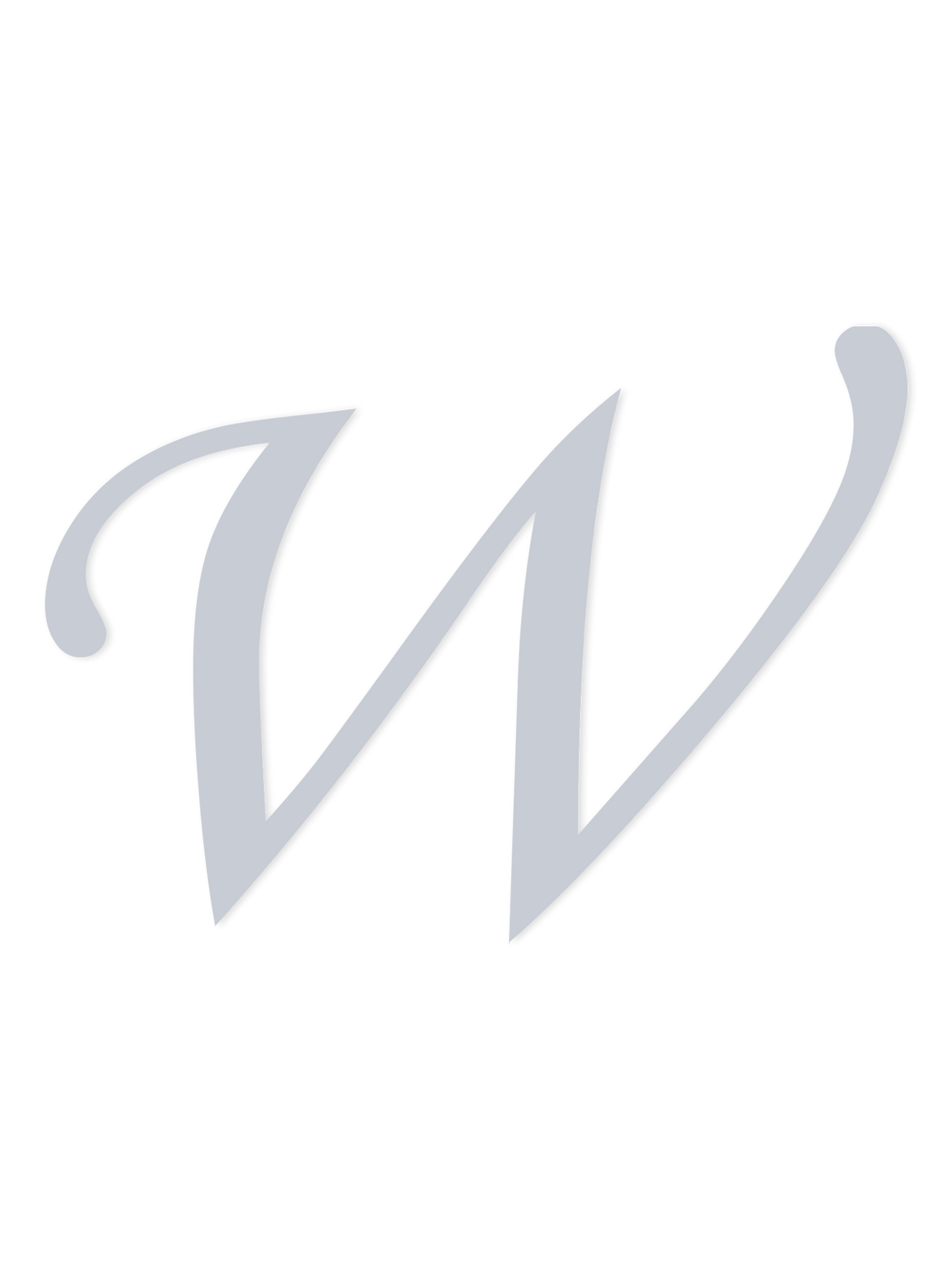 Wooden Letter W – Nursery Wall Letter