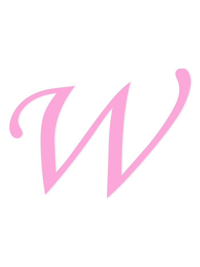 Wooden Letter W – Nursery Wall Letter